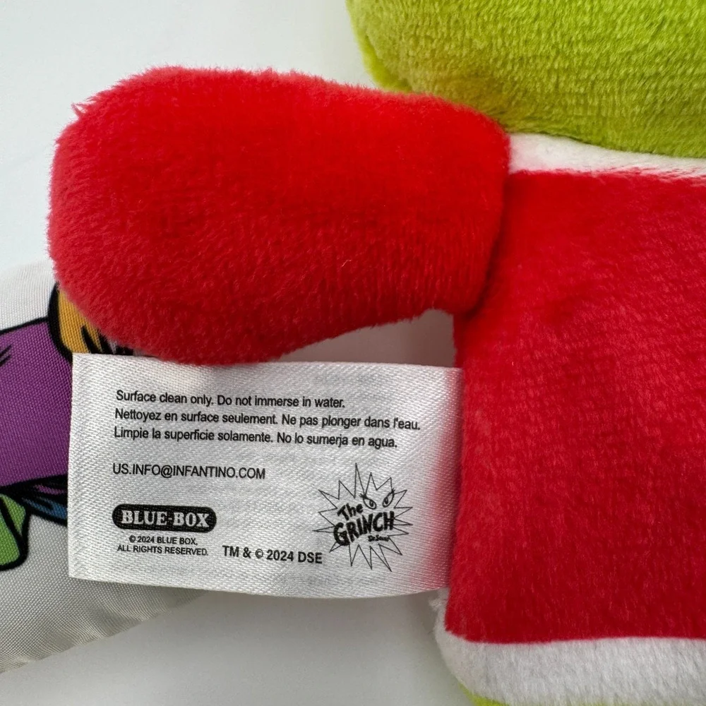 Infantino Grinch‎ Activity Pal Plush Clip On Baby Toy Christmas NEW